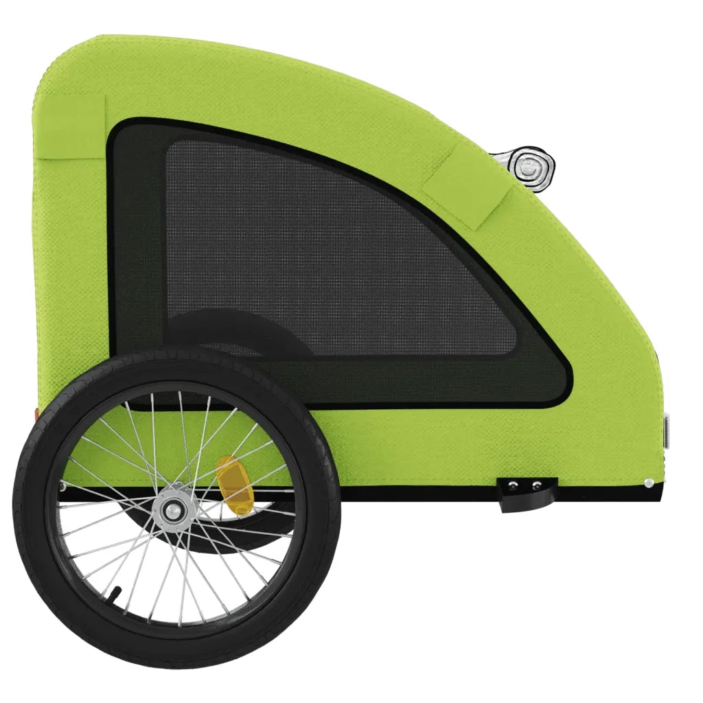 Rimorchio da Bici per Animali Verde Oxford e Ferro CFW1041169
