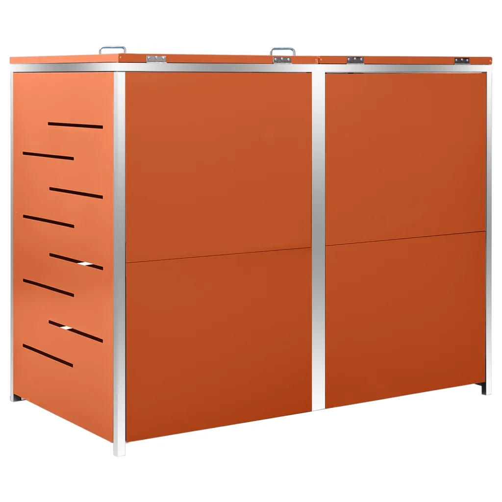 Copribidone per Spazzatura Singolo 69x77,5x112,5cm Acciaio Inox 149563