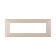 Placca Plastica Serie Starlight 7P Colore Sabbia Compatibile Con Vimar Plana