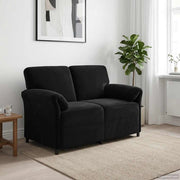 Divano a 2 Posti Nero 138 x 83 x 95 cm Velluto 42033945