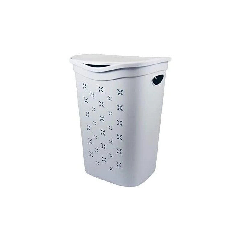 COLORS PORTA BIANCHERIA BIANCA DA 55 LT IN PLASTICA RESISTENTE