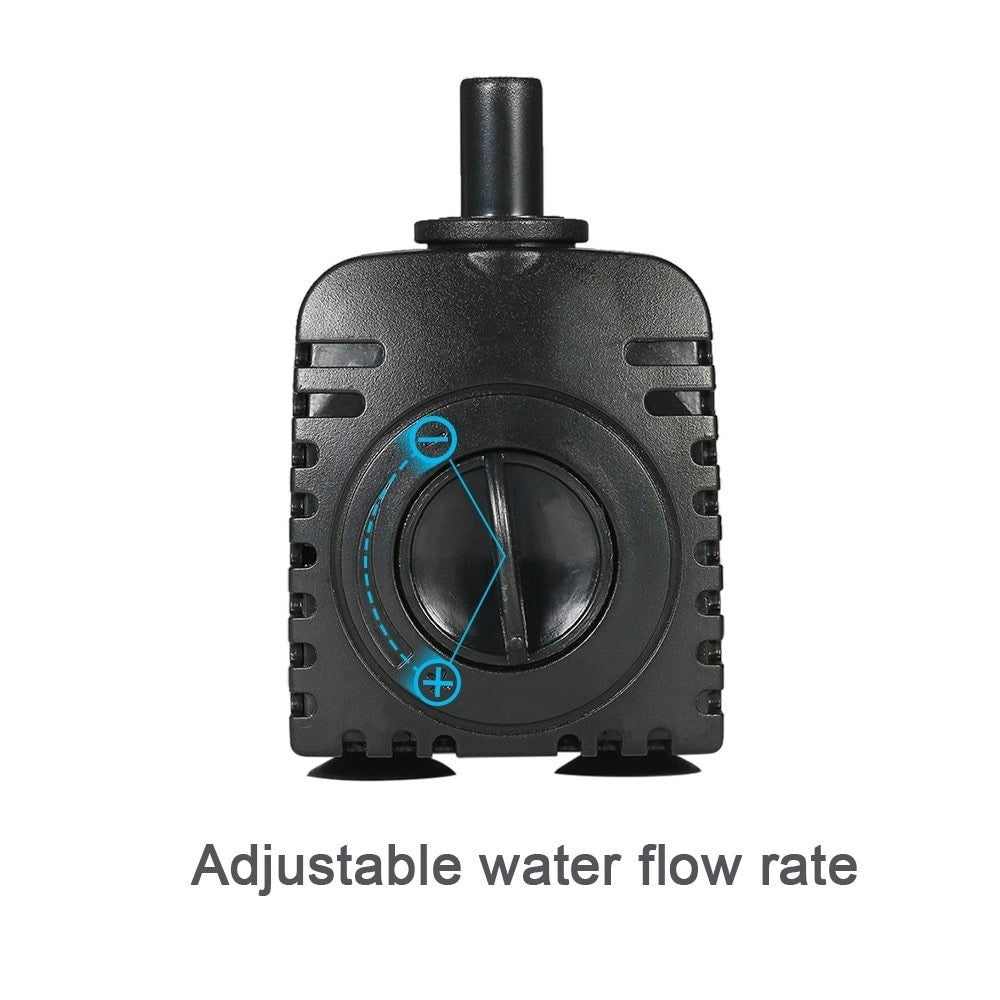Trade Shop - Pompa Per Acqua Da Acquario Per Pesci 850 L/h Ad Immersione 12w 220v Regolabile -