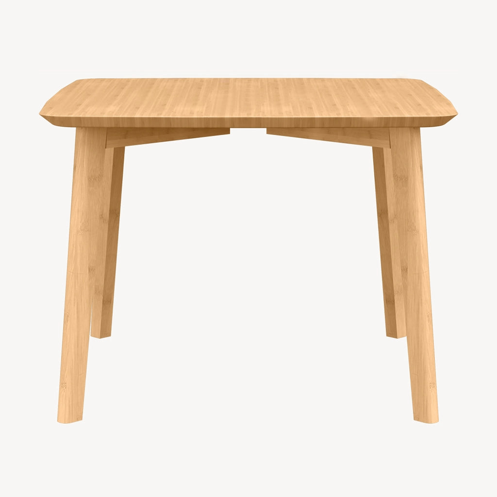 Tavolino Haad in Bambù con Piano Quadrato 45x50x50 cm Naturale [en.casa]
