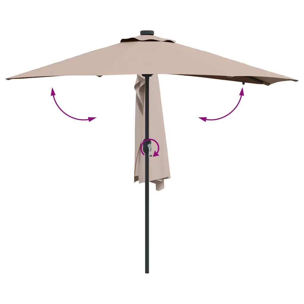 Ombrello da giardino-Ombrellone da spiaggia Talpa 294 x 150 x 223 cm