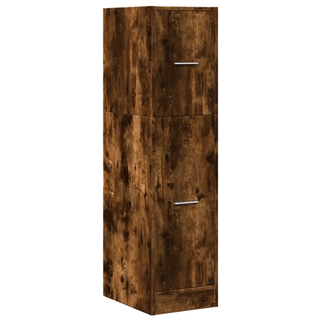 vidaXL Armadietto da Farmacia Rovere Fumo 30x41x118 cm in Truciolato