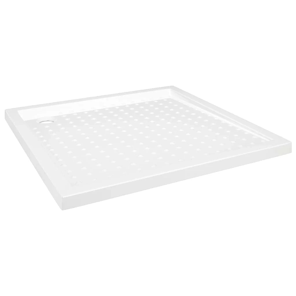 Piatto doccia con gommini piatto doccia piatto doccia bagno interno casa antiruggine antiumidità 90x90x4 cm ABS bianco 02_0001942