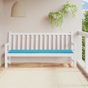 Cuscino per Panca da Giardino-Cuscini per panchina da esterno Turchese 200x50x4 cm in Tessuto