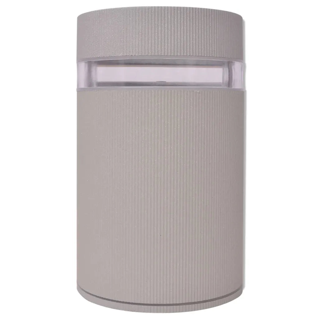 Luce da parete per esterno semi-cilindrica in alluminio grigio CFW4871036