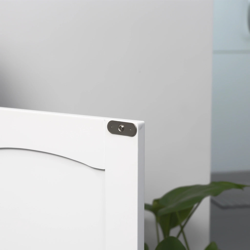 Mobiletto Sottolavabo Bagno con Ante e Ripiani Regolabili ¨C Zephmum ¨C Bianco 60x30x80 cm