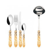 ALADDIN Ghiera Dorata, Posate Set 49 pz, Scatola Wengè, Casa