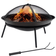 Braciere da Giardino con Coperchio ¨C Xylo ¨C Metallo Nero ?47x33cm