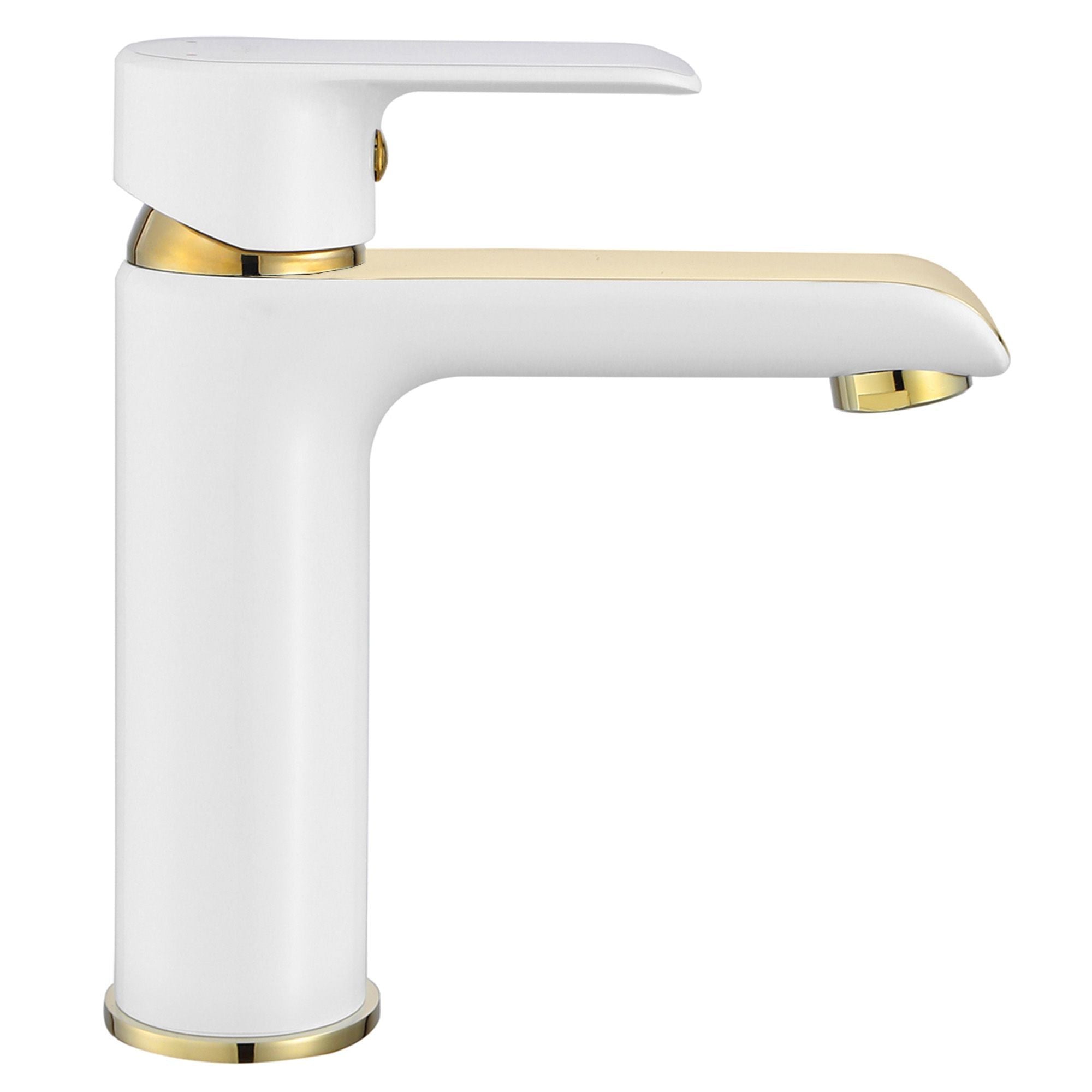 Rubinetto Da Lavabo Rea Bloom White Gold Low