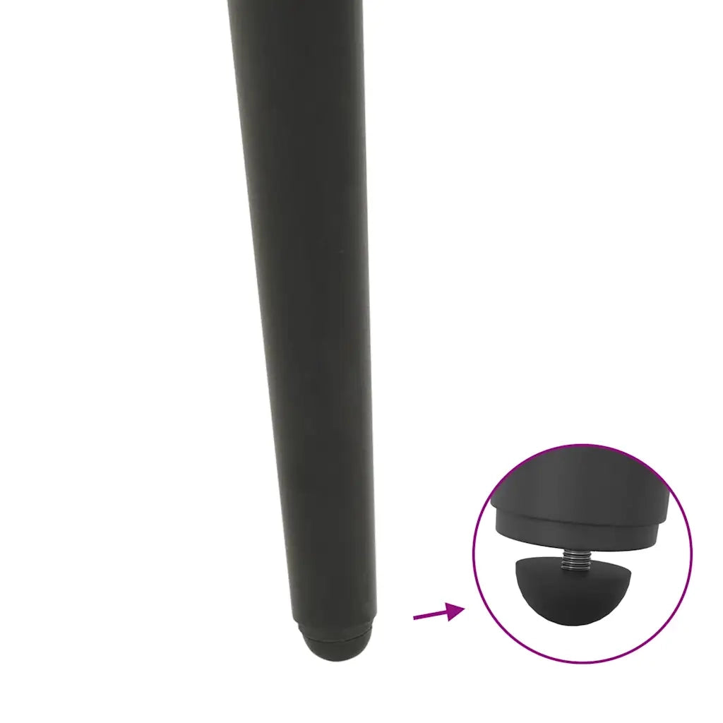 Gambe per Tavolo Consolle Forma Conica 4 pz Antracite 72-73 cm Acciaio 4012518