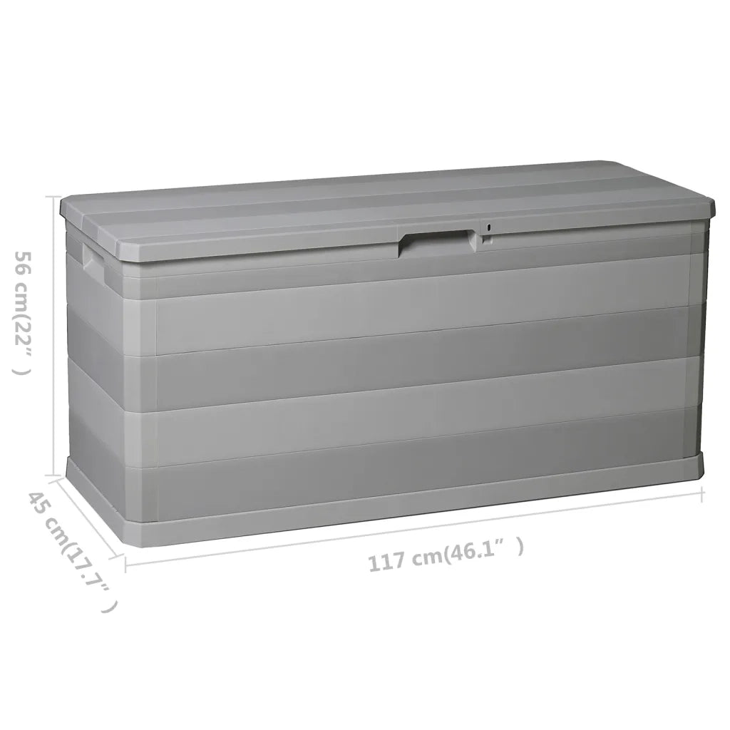 Baule da Giardino Grigio 117x45x56 cm CFW4788218