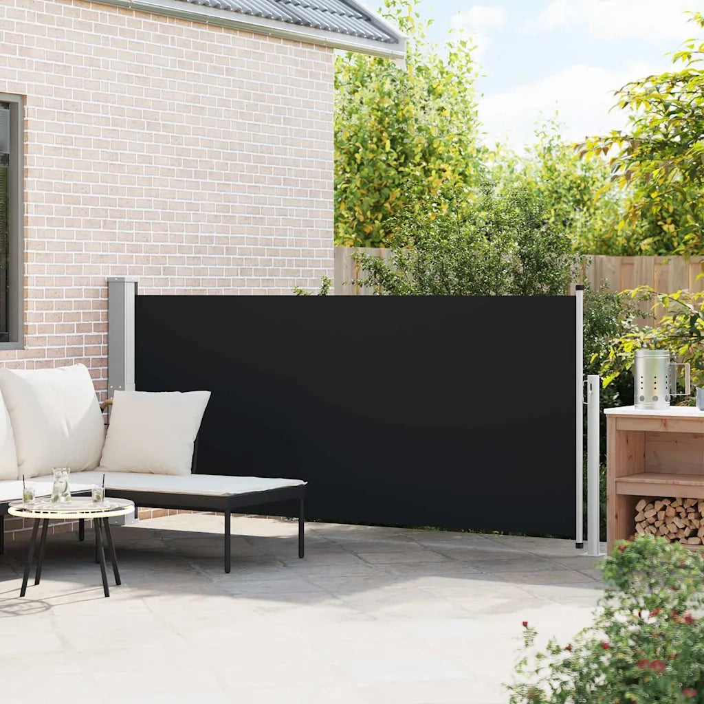 Tenda da Sole | Tenda parasole Laterale Retrattile 140 x 300 cm Nera