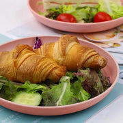 Set di piatti in plastica, 8 pezzi, 20 cm, piatti in plastica PP, servizio da campeggio, magnetron e lavastoviglie resistenti, piatti piatti leggeri, riutilizzabili, piatti da insalata per pizza, pasta, insalata.