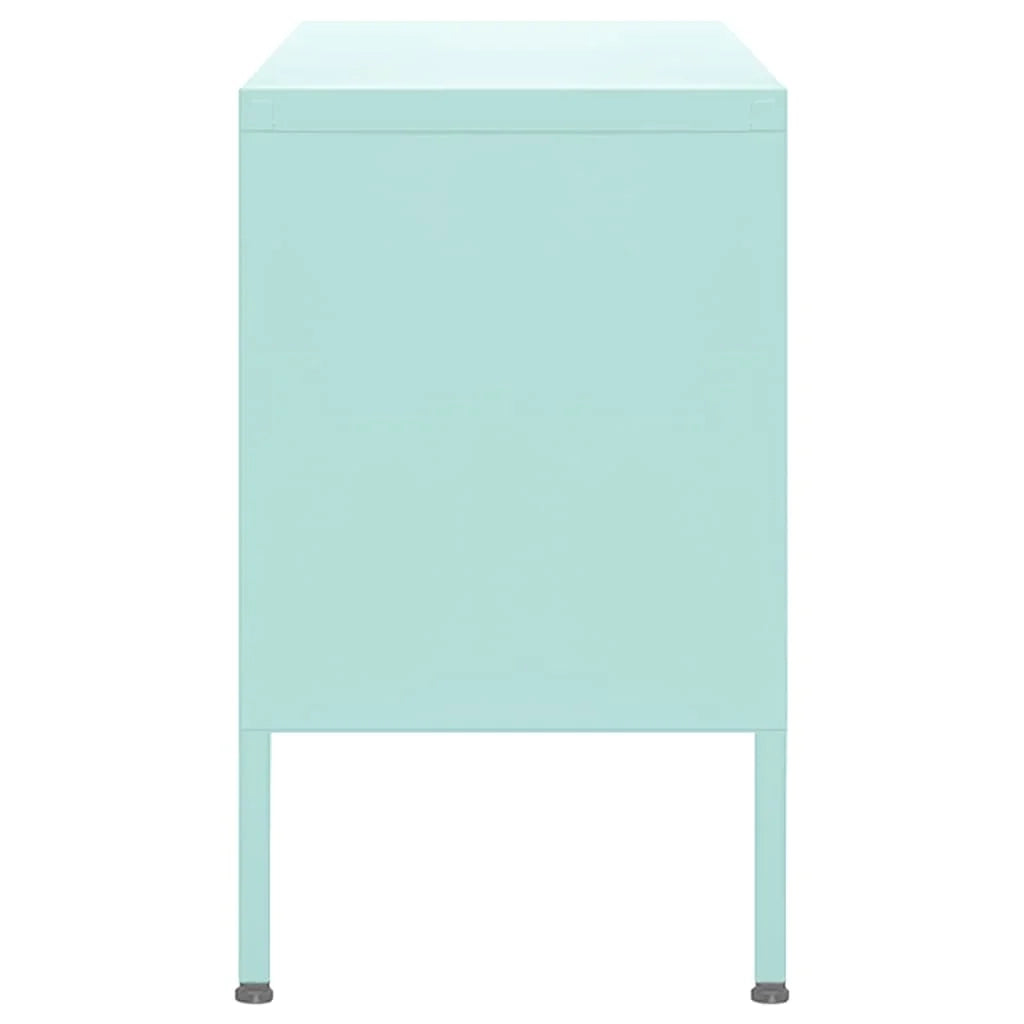 Mobile TV multimediale scaffale TV mobile TV sala da pranzo soggiorno camera da letto verde menta 105 x 35 x 50 cm acciaio verde 02_0027689