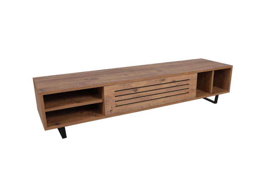 Porta TV in legno "Safir" 160 x 40 x 35 cm - Pino Atlantico