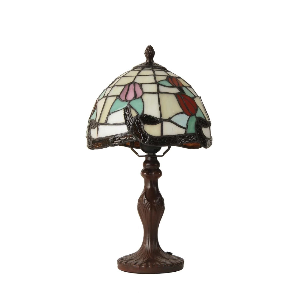 LÚZETE - LAMPADA DA TAVOLO 1 LUCE 20 CM TIFFANY KATY