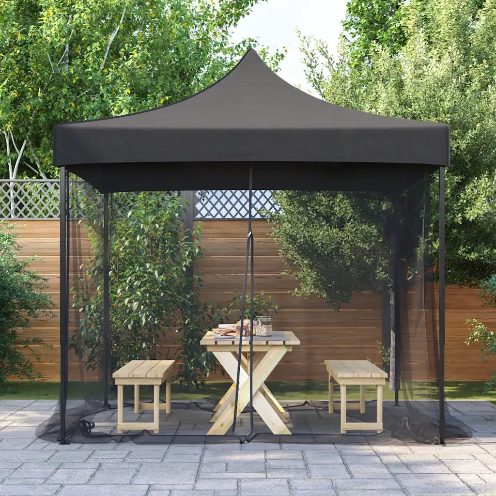 vidaXL Zanzariera 156 Rete Nera 300x300x200 cm