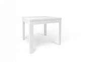 Tavolo Quadrato / Rettangolare Pieghevole Allungabile 90+90cm bianco ossido