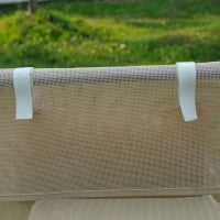 Set 2 Lettini Prendisole Pieghevoli con Schienale Reclinabile a 4 Livelli, Metallo e Tessuto a Rete, Beige