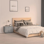 Comodino-Tavolino da notte Grigio Sonoma 100x35x40 cm in Legno Multistrato