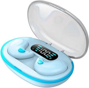 Slaapoordoppi, ruisonderdrukking, comfortevole onzichtbare mini-slaaphoofdtelefoon per Bluetooth 5.3, con case di ricarica LED con display digitale