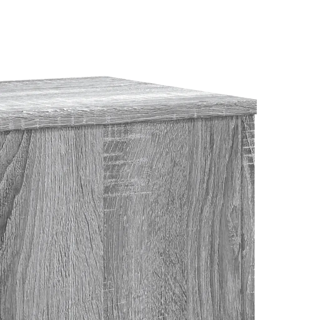 Supporti per Piante 2 pz Grigio Sonoma 33x33x100 cm Multistrato