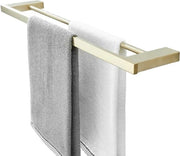 Handdoekhouder a Doppia Ralla - Finestra d'Oro - 60 cm - Montaggio a Parete per la Stanza da Bagno - Handdoekenrek Lussuoso