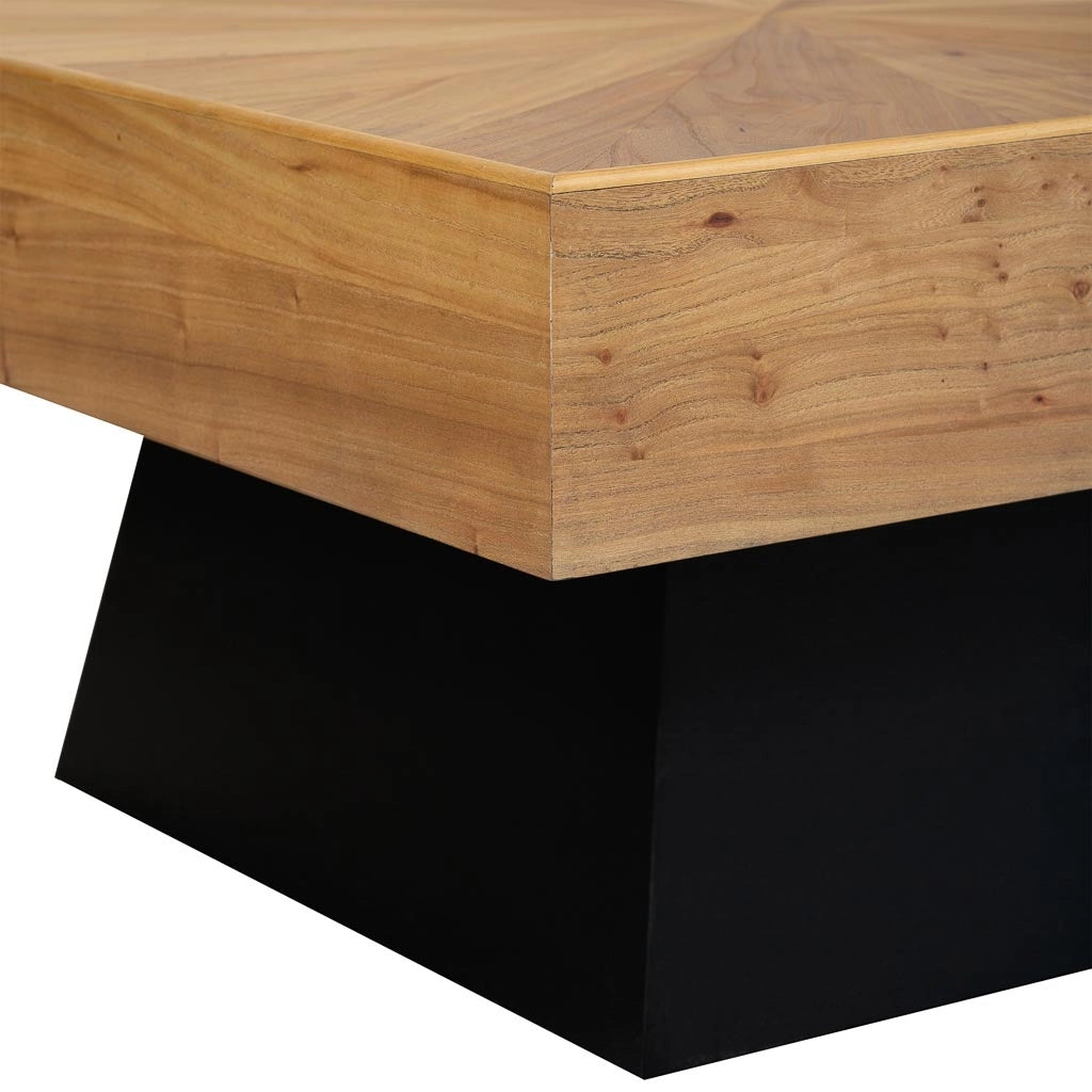 Tavolino quadrato in legno 80x80x40