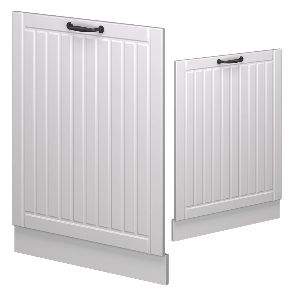 Vicco Pannello frontale della lavastoviglie Bianco casa di campagna 60 cm , PL Rovere