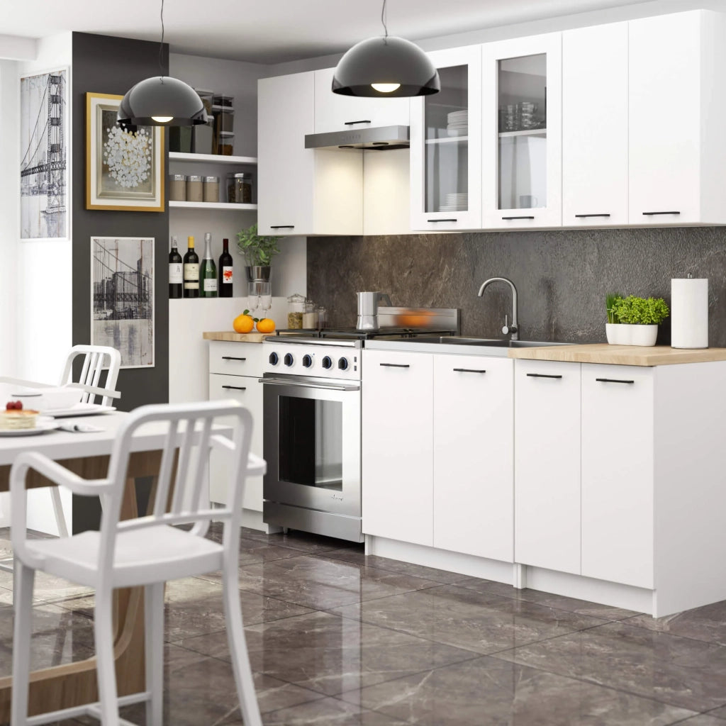 Vetrina da cucina sospesa AKORD OLIWIA Bianca 80 cm 2 porte 80x30,5x72 cm