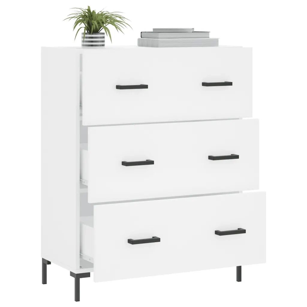 Credenza Bianca 69,5x34x90 cm in Legno Multistrato 827852