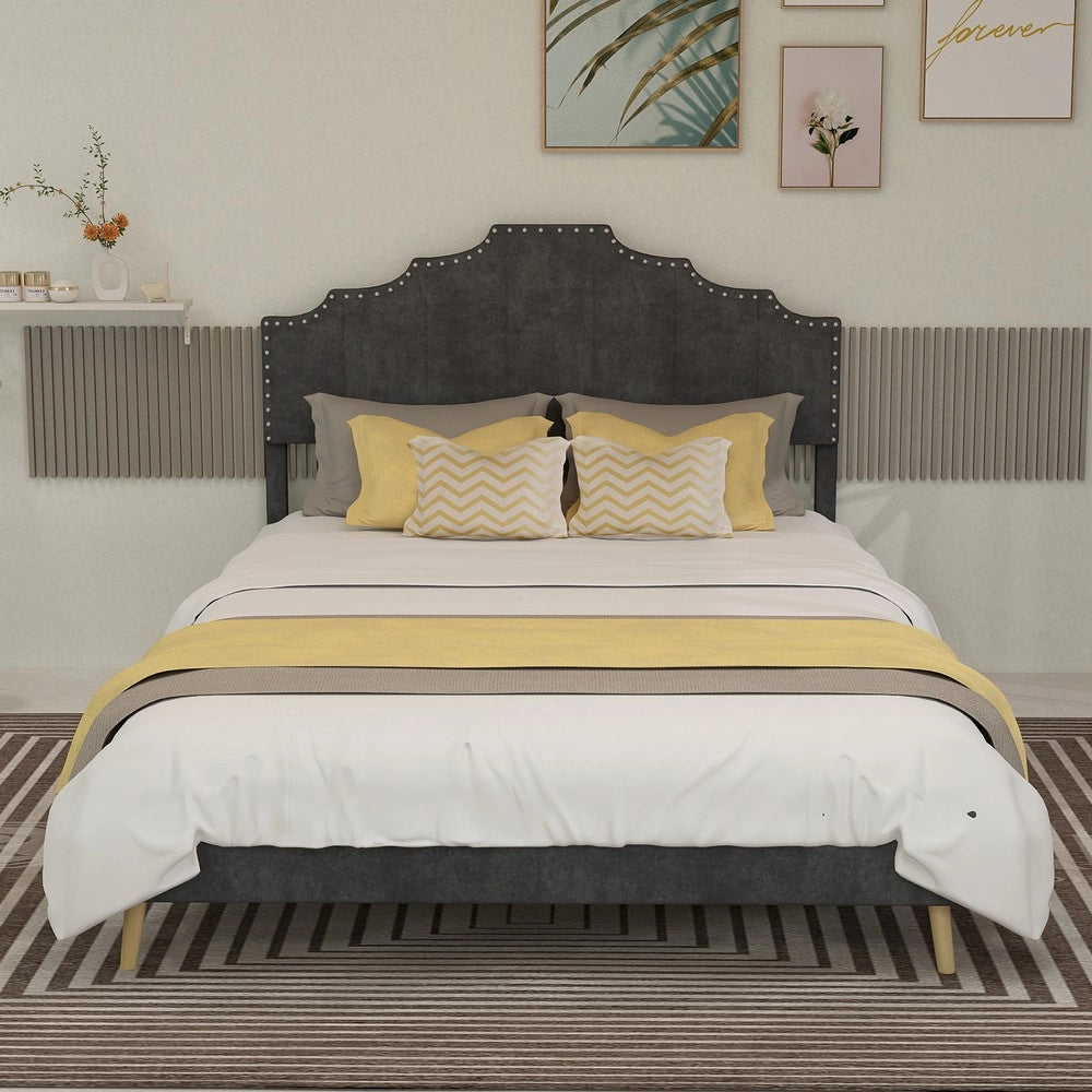 Letto Contenitore Imbottito ¨C Xylo ¨C Grigio 140x200