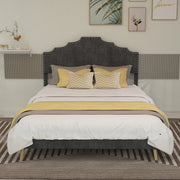 Letto Contenitore Imbottito ¨C Xylo ¨C Grigio 140x200