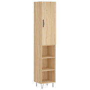 Credenza | Madia | Buffet da pranzo | Armadio da pranzo Rovere Sonoma 34,5x34x180 cm in Legno Multistrato