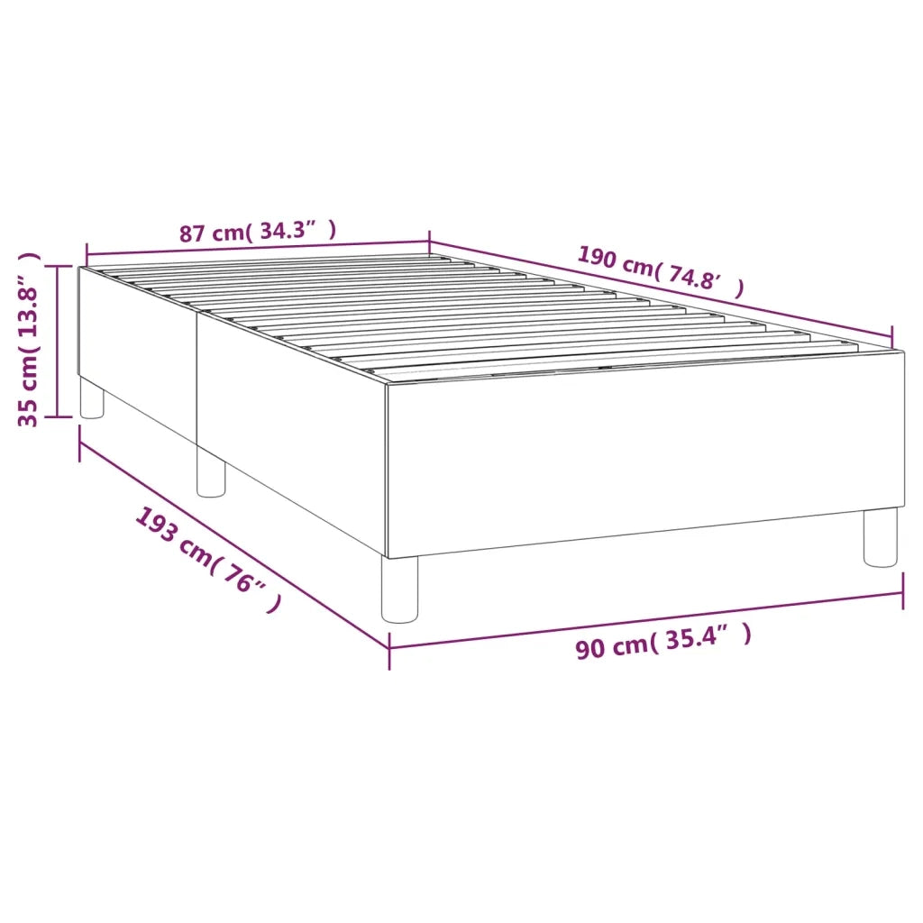 Giroletto a Molle Crema 90x190 cm in Tessuto cod mxl 58662