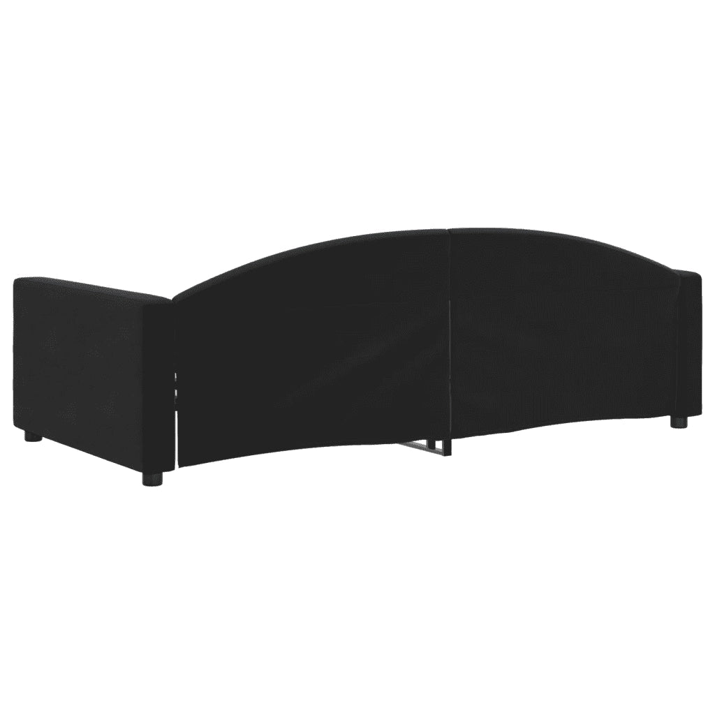 Letto da Giorno Nero 100x200 cm in Velluto 354147