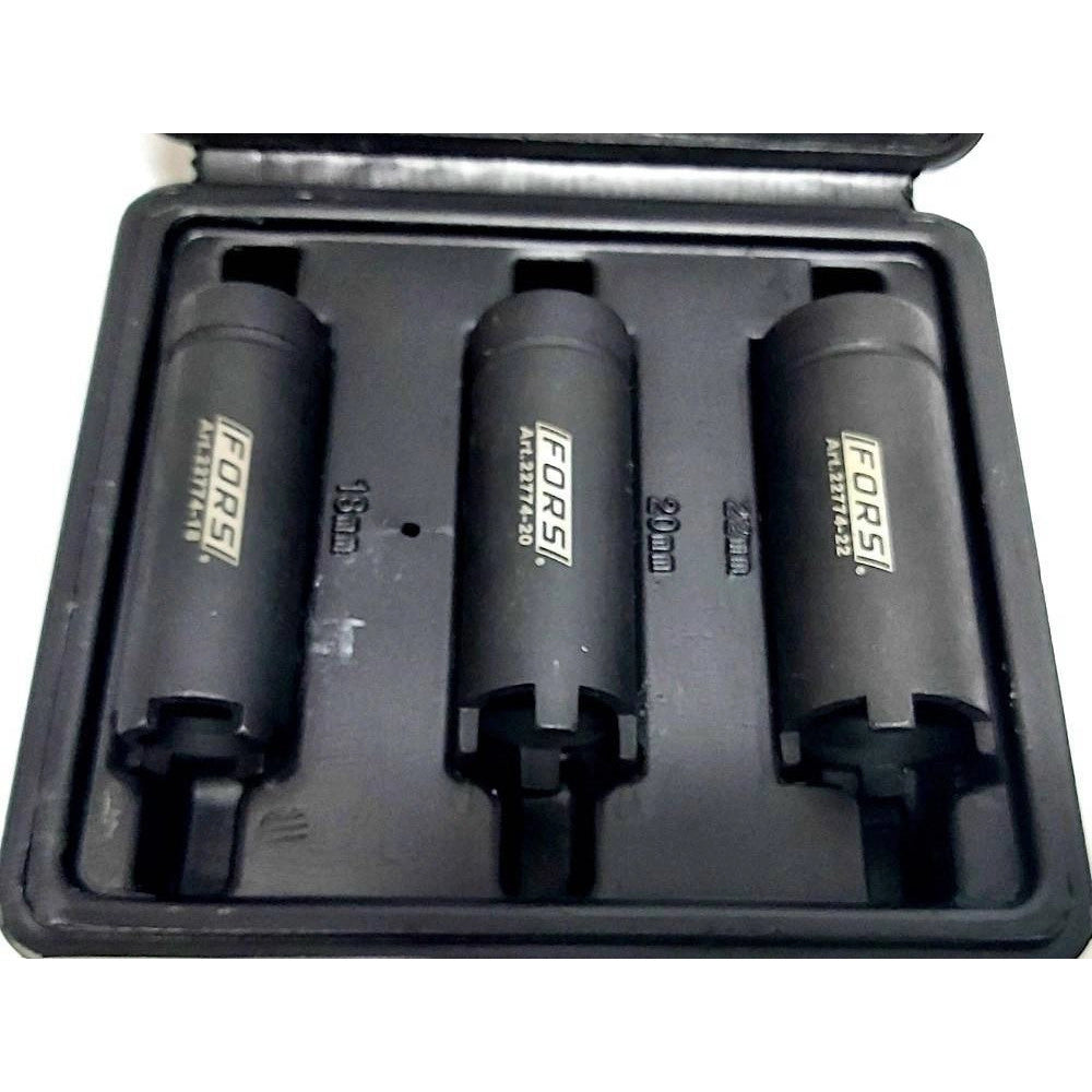 Trade Shop - Set 3 Pz Chiave Smonta E Blocca Dadi Frizione Moto Manicotti Quattro Denti 22774 -