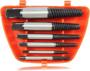 Set a 6-spire extractor a viti a spirale sinistra - strumento di estrazione a spirale sinistra professionale con trapano sinistro - argento