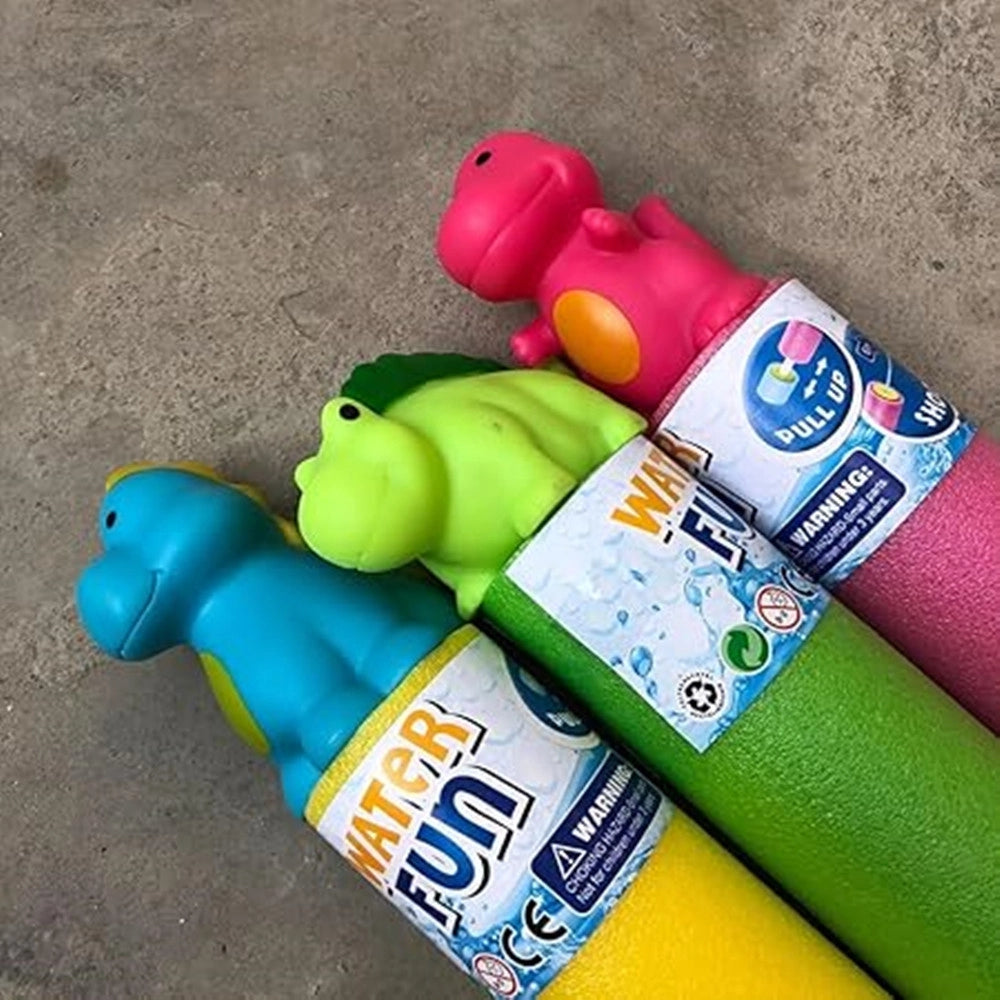 Trade Shop - Tubo Pistola Spara Acqua Con Dinosauro 35x5cm Giocattolo Per Bambini Estate 6559066 -