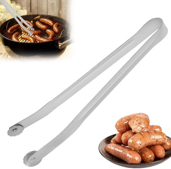 Tang per BBQ a rotazione - Acciaio inossidabile - Cucina cucina - Griglia - Design unico - Rotazione efficiente - Tang per griglia