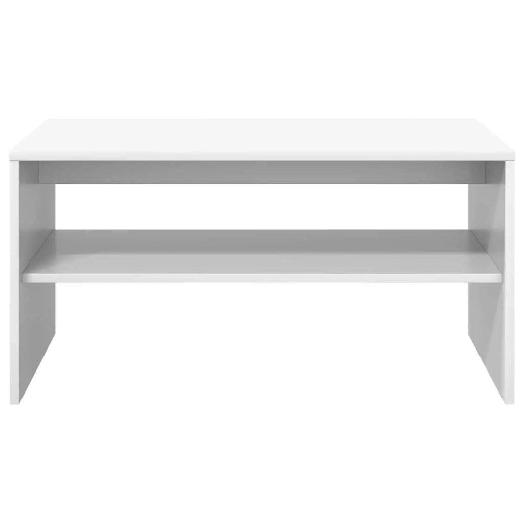 Tavolino da salotto Bianco 80 x 50 x 40 cm Legno ingegnerizzato 8000276