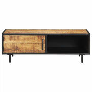 Tavolino da Salotto-Tavolino da soggiorno-Tavolo 105x50x35 cm in Legno di Mango Grezzo
