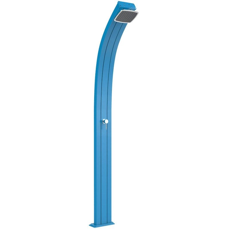 Doccia solare da giardino SPRING CURVA 30 LITRI in alluminio - Doccia Solare Da Giardino Spring Curva 30 Litri In Alluminio Colore Blu