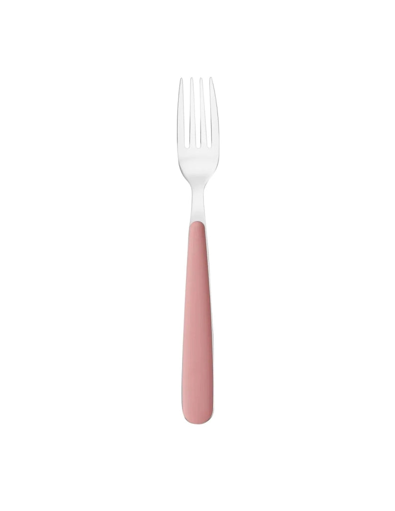 Forchetta da tavola in acciaio inox rosa