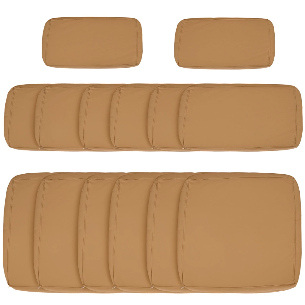 Set di 14 Federe Cuscini Divano Giardino ¨C Minimal ¨C Marrone