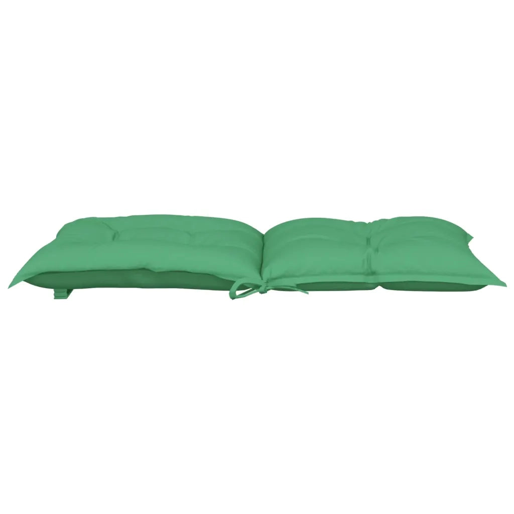 Cuscini per Sedia da Giardino 2 pz Verdi 100x50x7 cm in Tessuto 360308