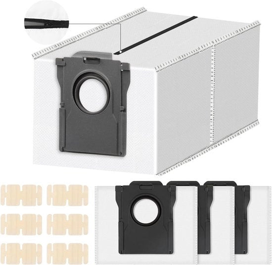 Kit di sacchetti stoffa riciclabili per aspirapolvere robot Dreame X50 Ultra Complete X40 Ultra Complete L10s Ultra Gen 2 L10s Ultra D10 Plus Gen 2 Mova E30 Ultra parti di ricambio